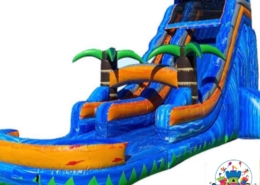 Tropical Palm Tree Inflatable Water Slide