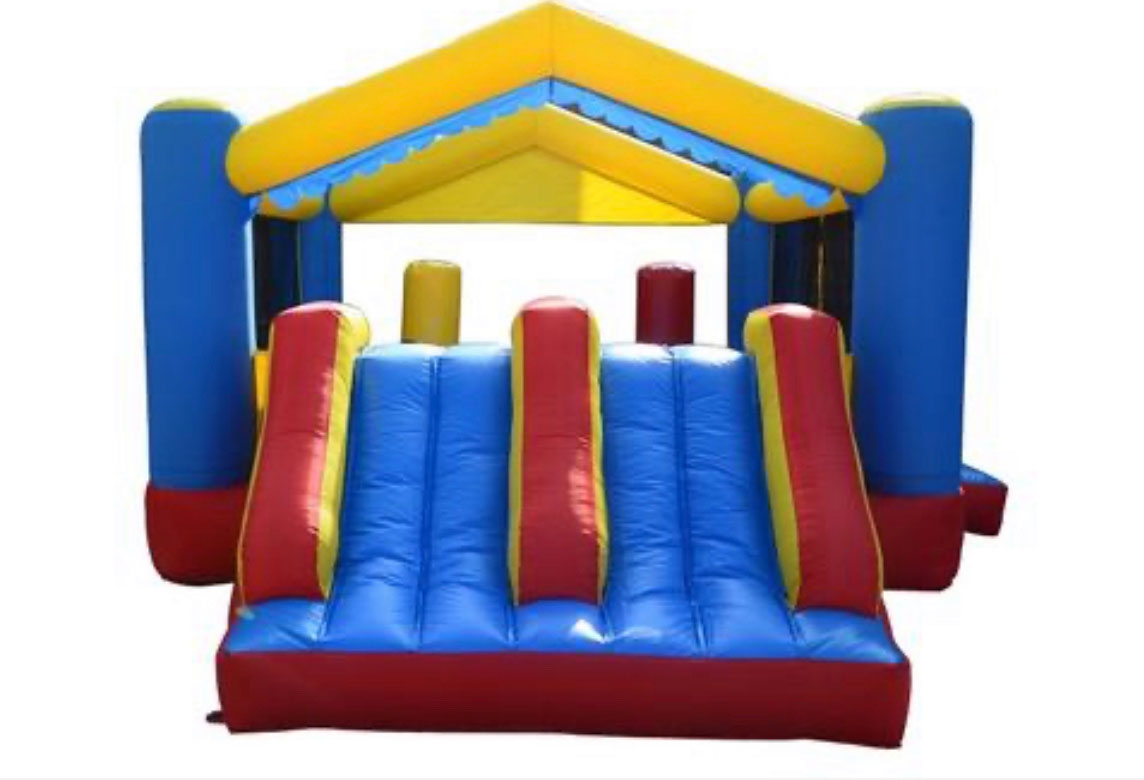 Bouncy House Double Slide Game Run Jump Fly Party Rentals