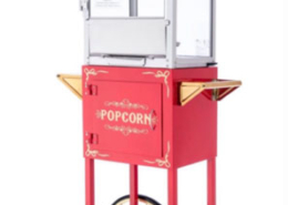 8oz Red Canadian Popcorn Machine With Stand