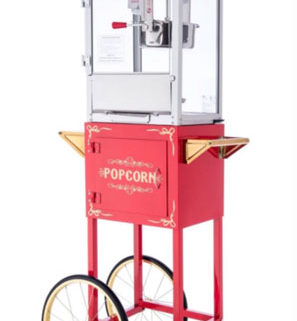 8oz Red Canadian Popcorn Machine With Stand