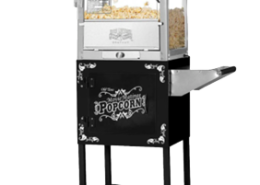 8oz Black Popcorn Machine Bar Style With Stan