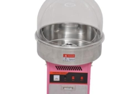 Pink Electric Cotton Candy Machine With Dome